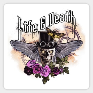 Life & Death Skull #2 Sticker